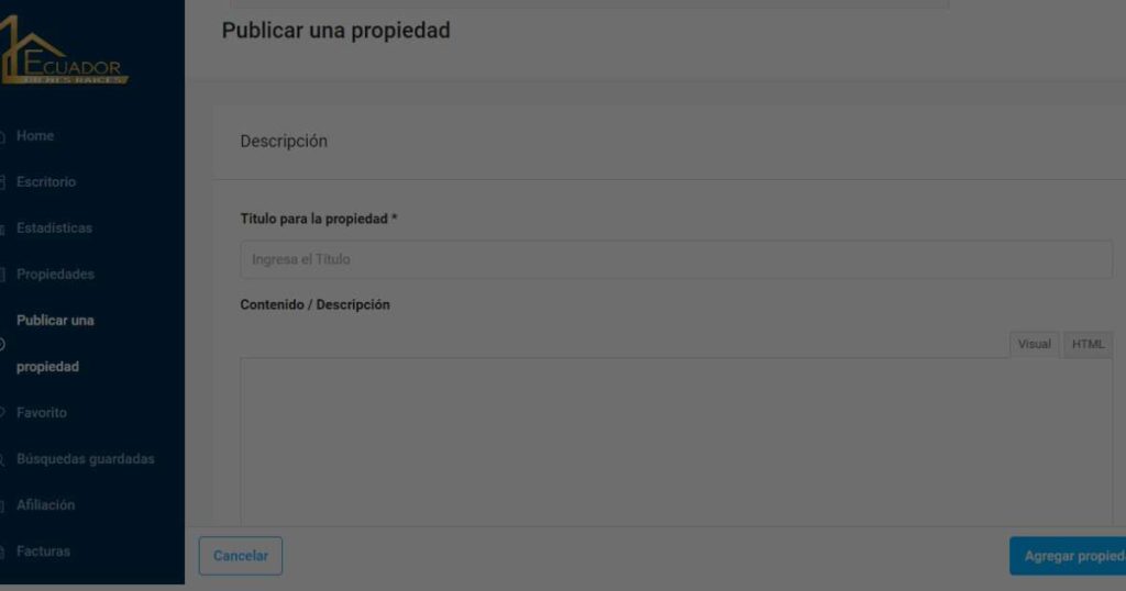 publica fácilmente tus propiedades gratis en ecuador